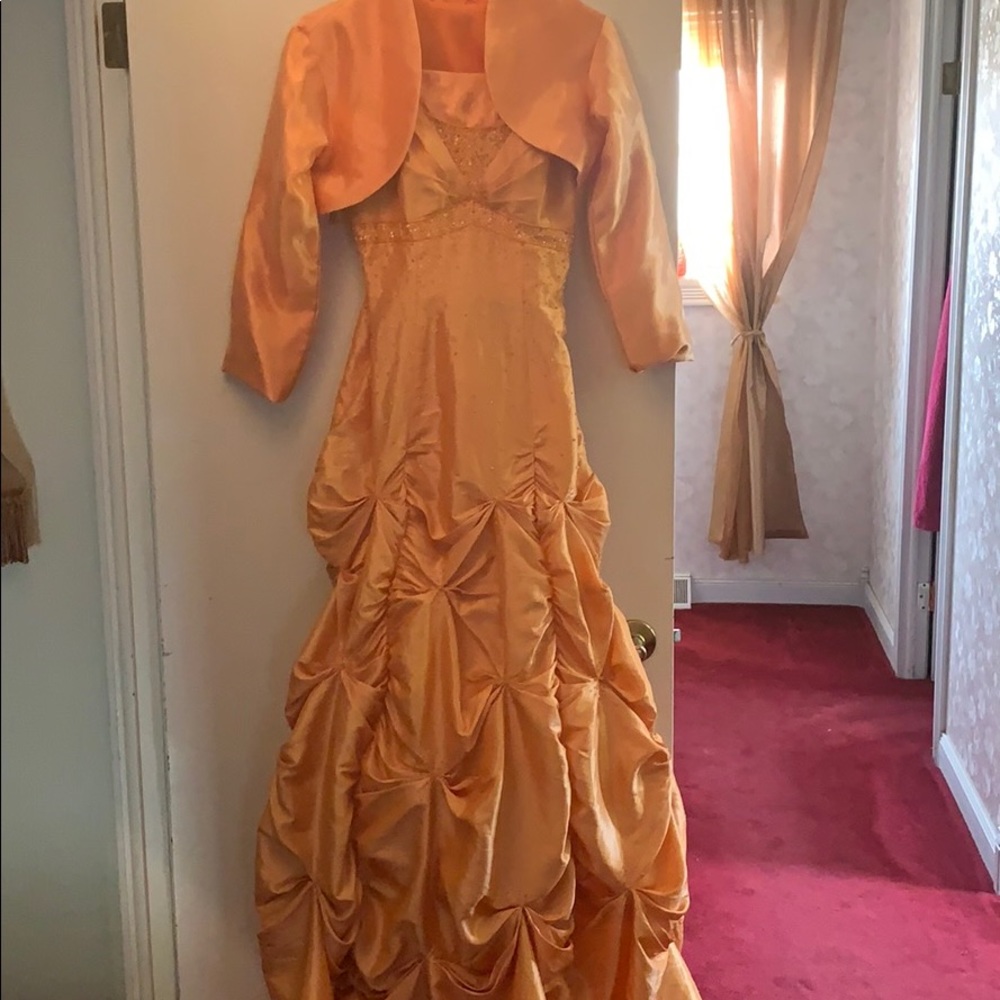 Light orange dress